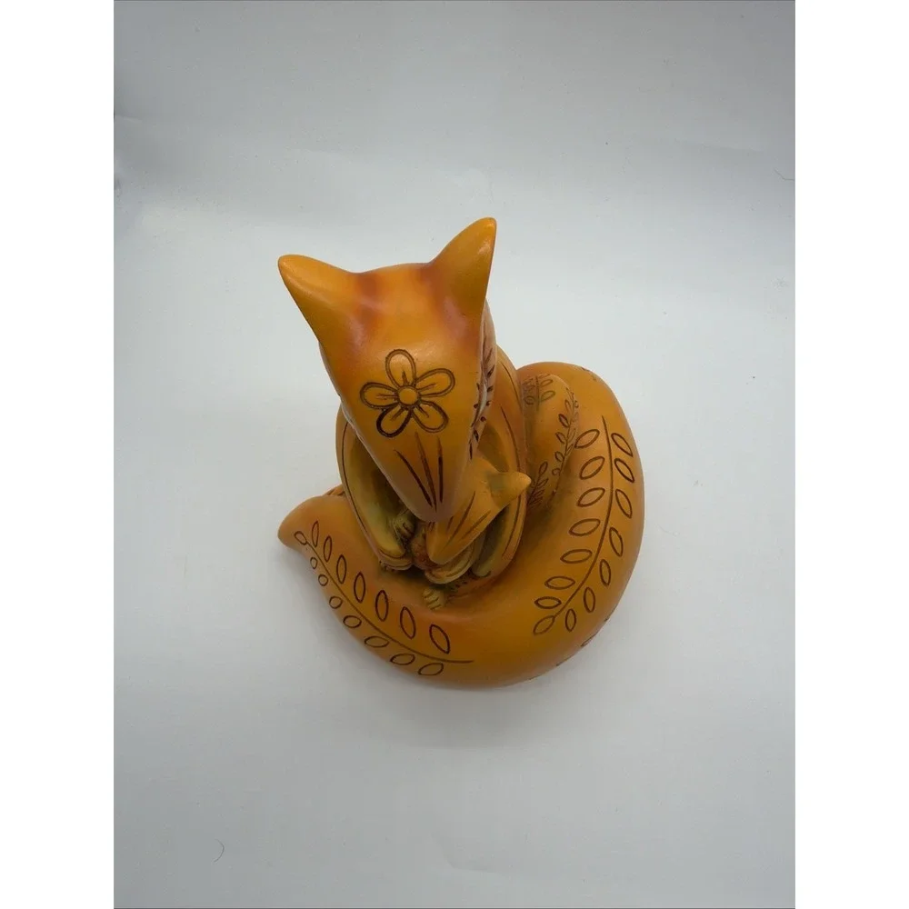 Handmade Wood Chipmunk Squirrel Figurine Hand Painted